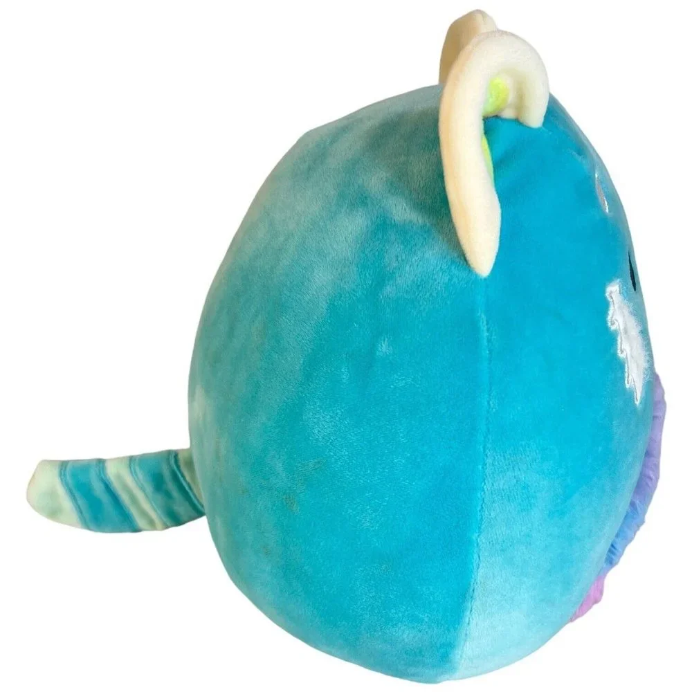Squishmallow Vanessa The Red Panda‎ Plush Rainbow Blue 8 IN Stuffed Animal Toy